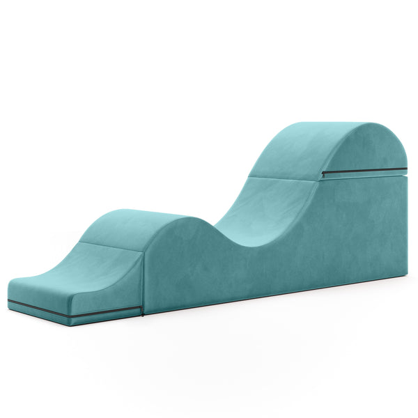 Aria Flip Chaise - Convertible Sex Chair & Bed Bench (Teal)
