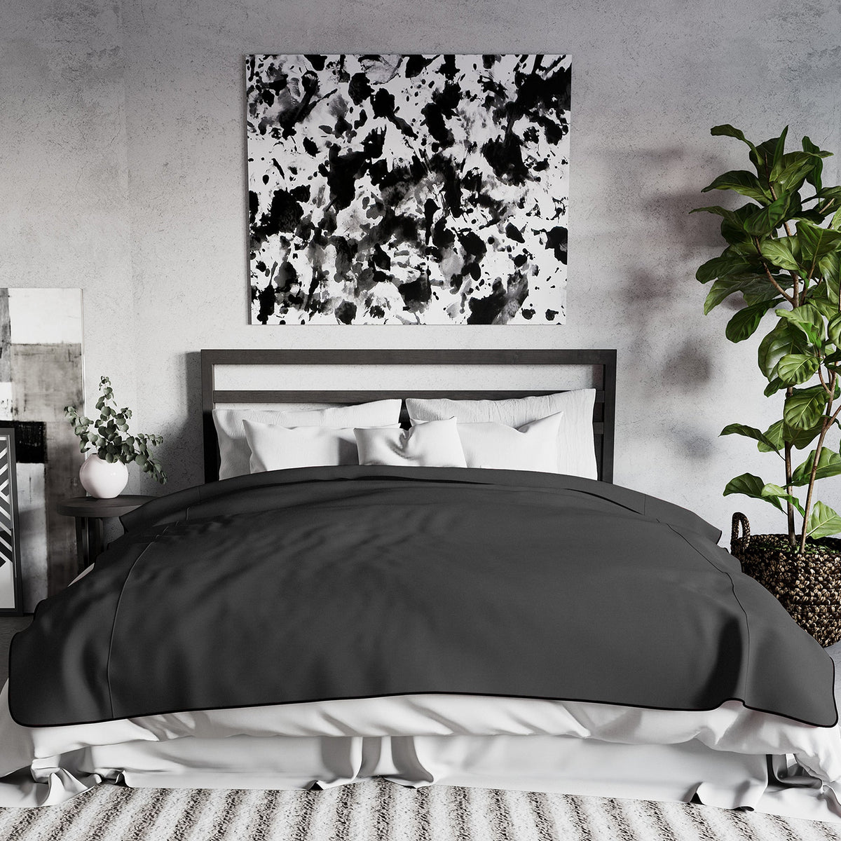Fascinator Lush Throw - King Size (Black)