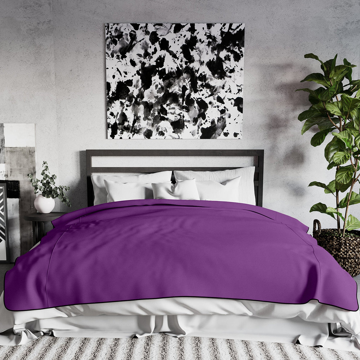 Fascinator Lush Throw - King Size (Purple)