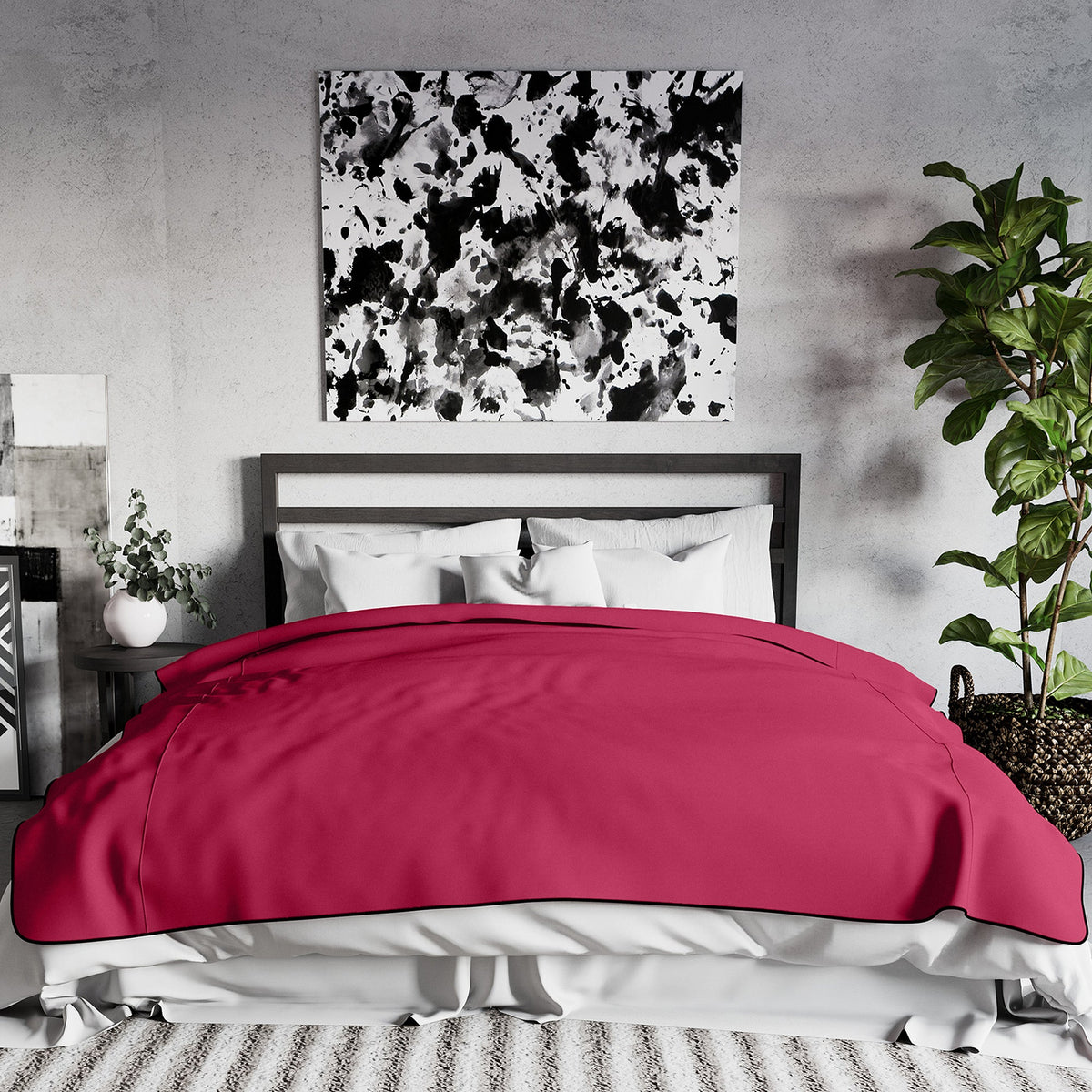 Fascinator Lush Throw - King Size (Merlot)