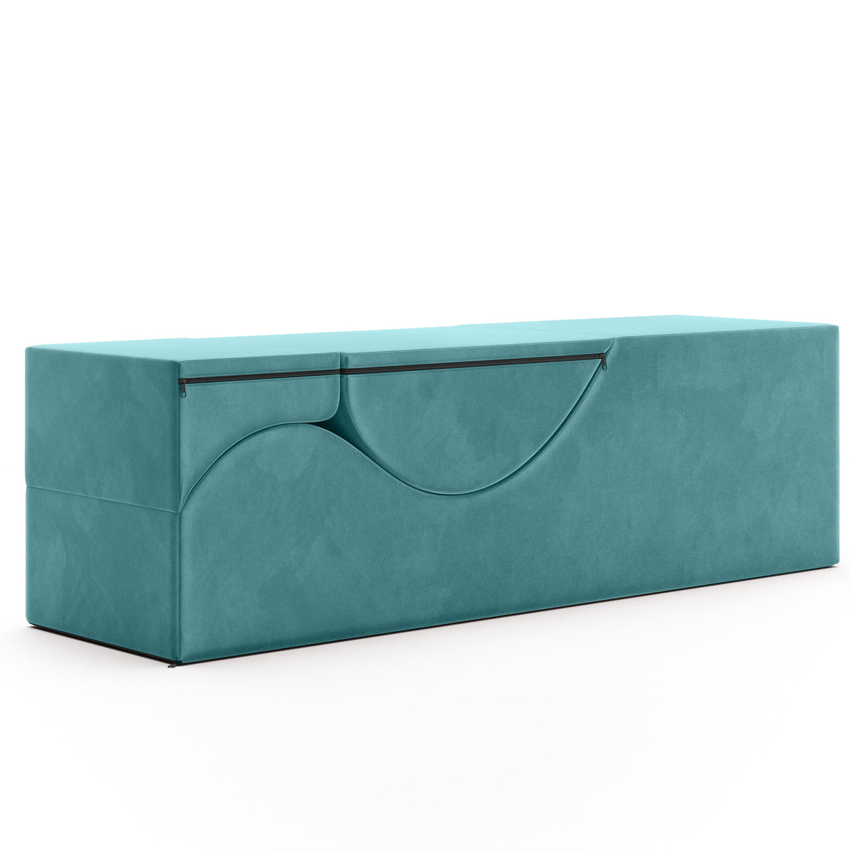 Aria Flip Chaise - Convertible Sex Chair & Bed Bench (Teal)