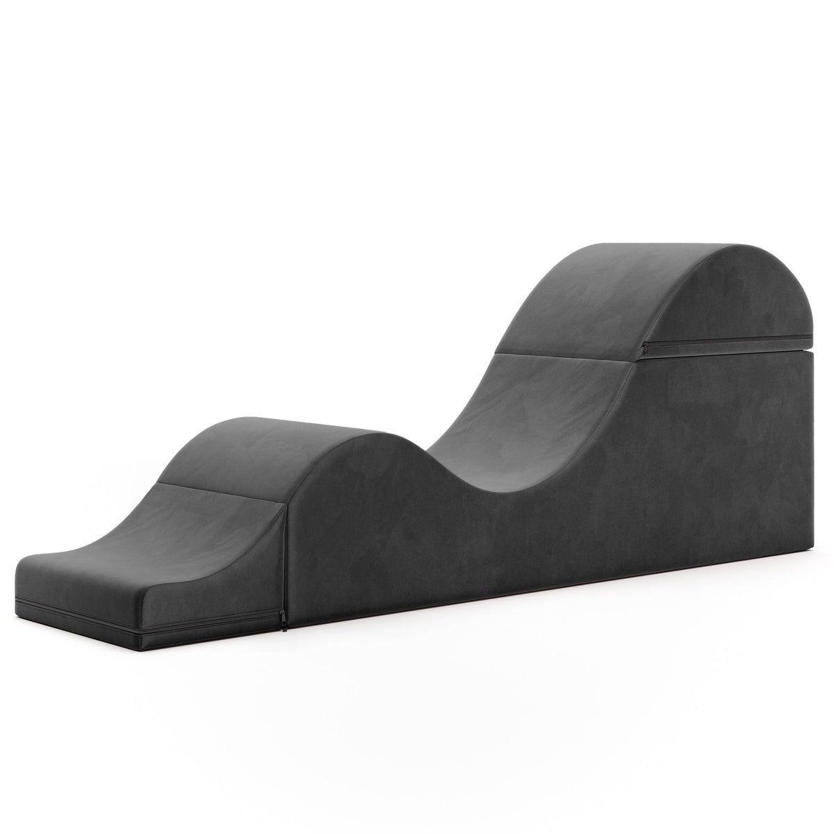 Aria Flip Chaise - Convertible Sex Chair & Bed Bench (Black)