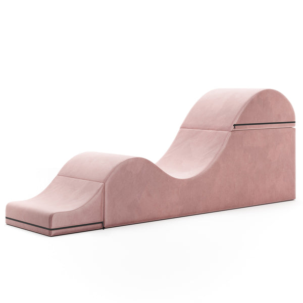 Aria Flip Chaise - Convertible Sex Chair & Bed Bench (Rose)