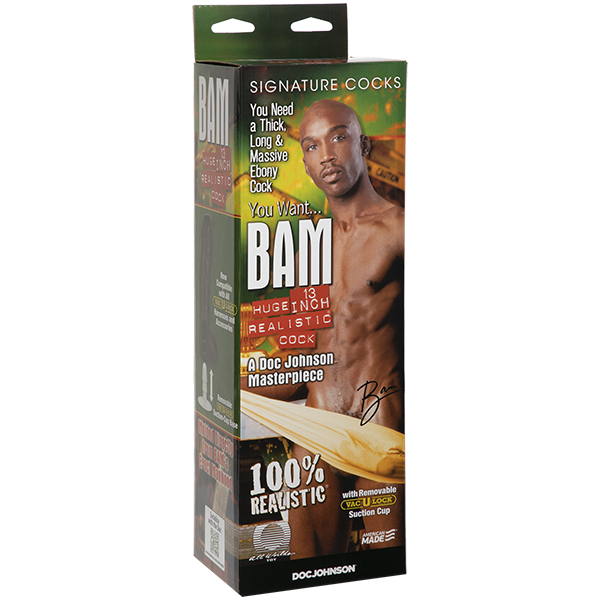 Doc Johnson Realistic Bam - 12.5 Inch Signature Cock