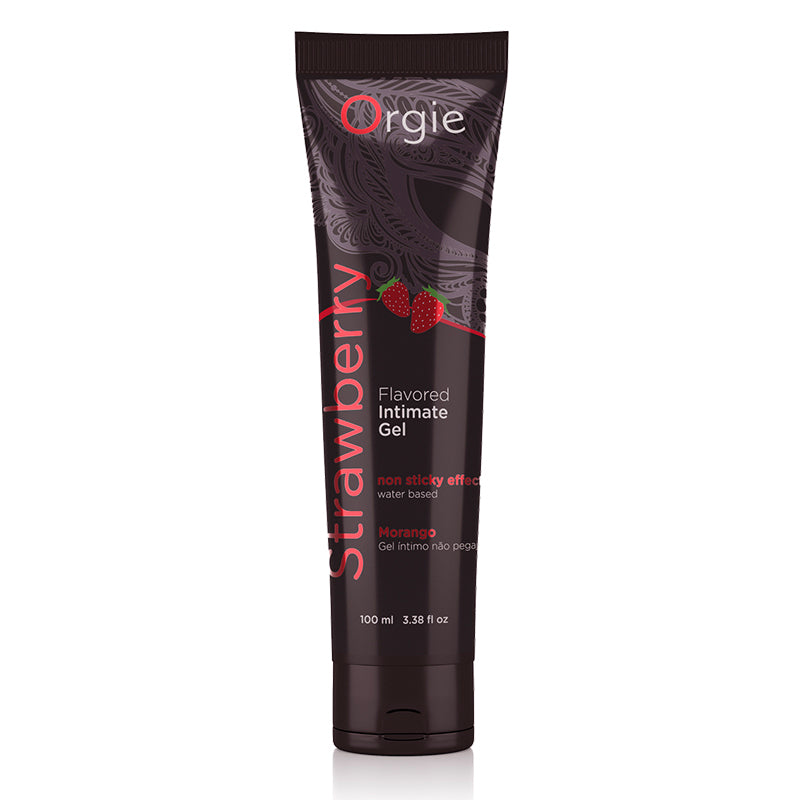 Orgie Lube Tube - Strawberry Water Based Lube (3.38oz)