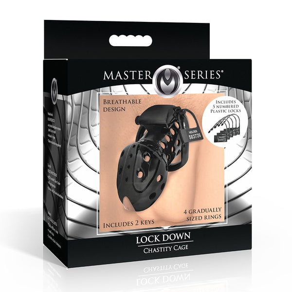 Master Series Lock Down - Chastity Cage