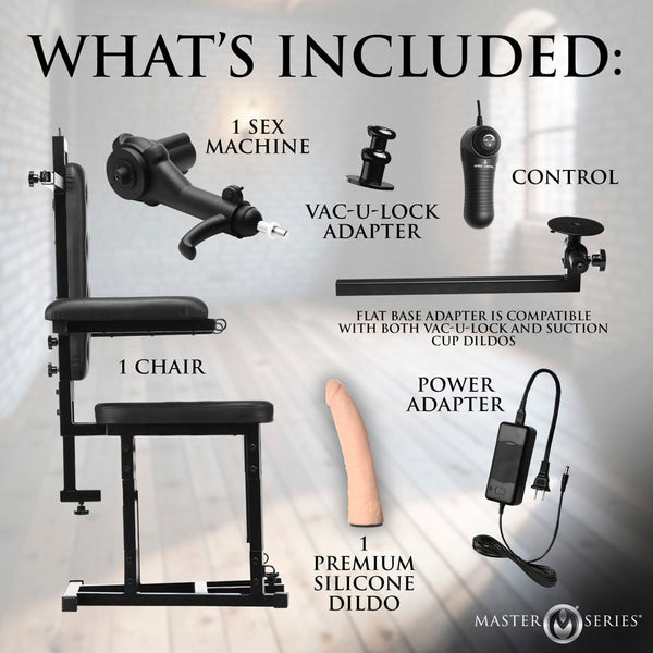 Enforcer Chair with Sex Machine