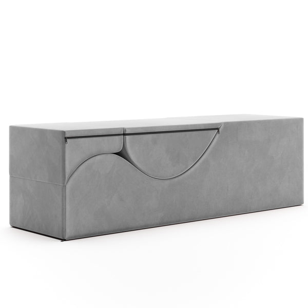 Aria Flip Chaise - Convertible Sex Chair & Bed Bench (Grey)