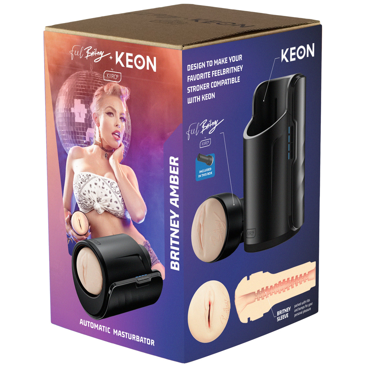 Kiiroo FeelBritney - Automatic Stroker  + Keon Combo Set