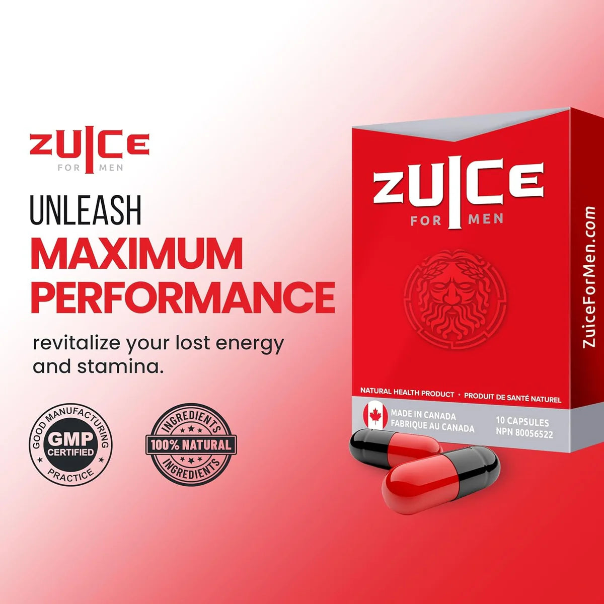 Zuice for Men - 10 Performance Capsules