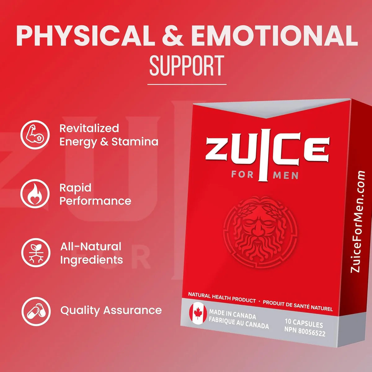 Zuice for Men - 10 Performance Capsules