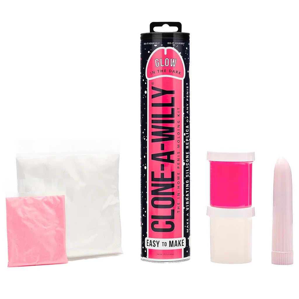 Clone-A-Willy - Vibrating Mold Kit (Glow in Dark Pink)