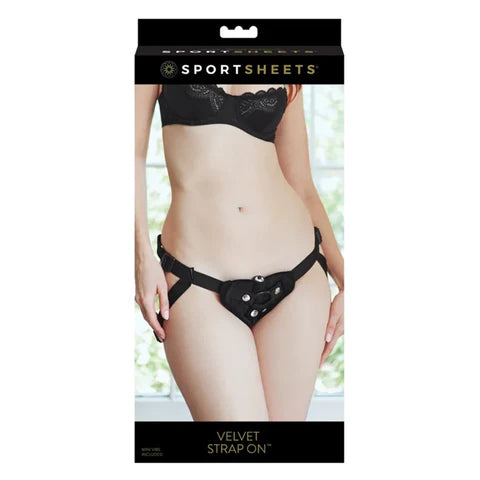 Sportsheets - Vibrating Velvet Strap On Harness