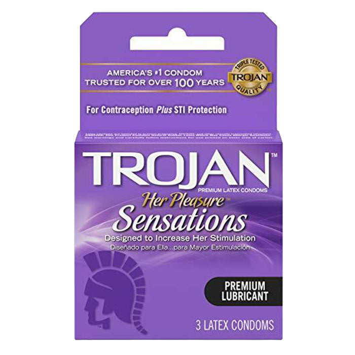 Trojan - Her Pleasure Condoms 3Pk