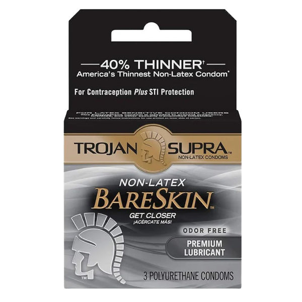 Trojan - Supra BareSkin Polyurethane Condoms 3Pk