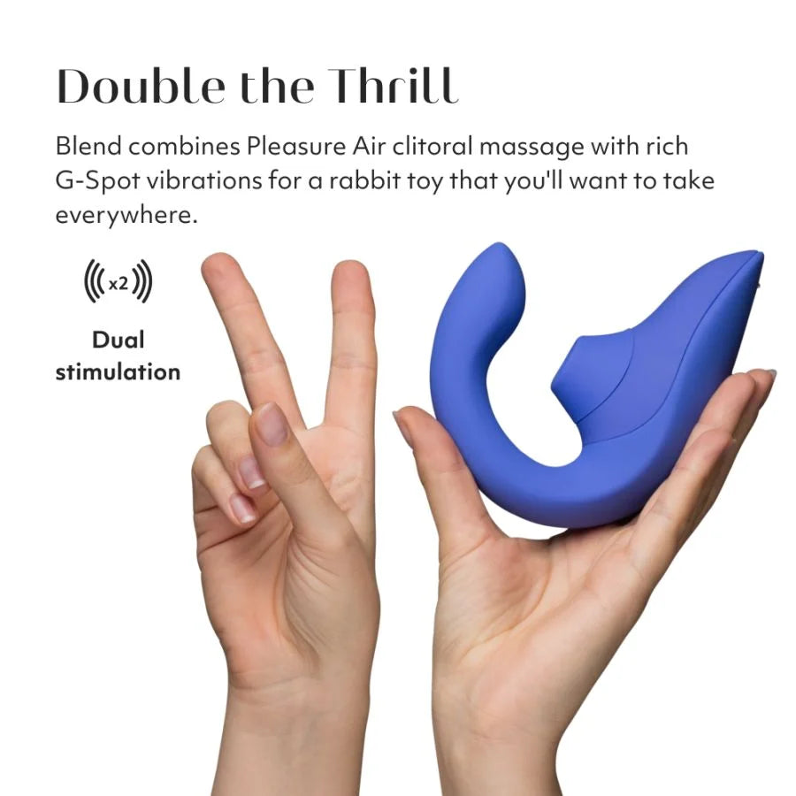 Womanizer Blend - Dual Stimulator (Vibrant Blue)