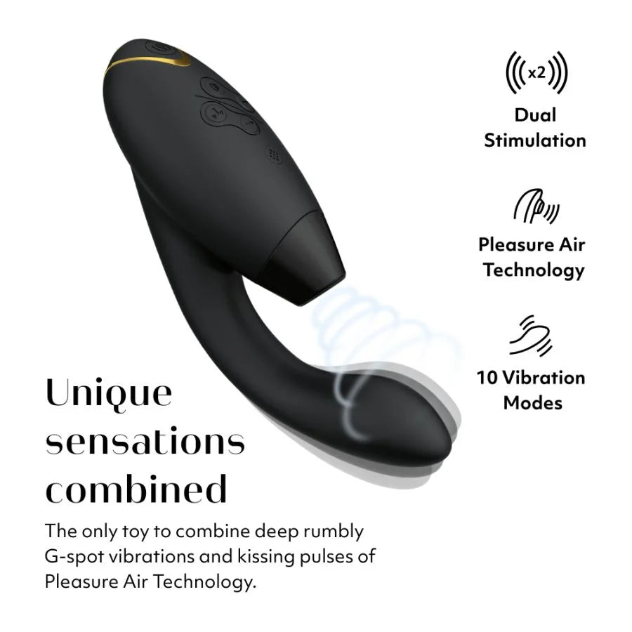 Womanizer Duo 2 - Clitoral & G-Spot Stimulator (Black)