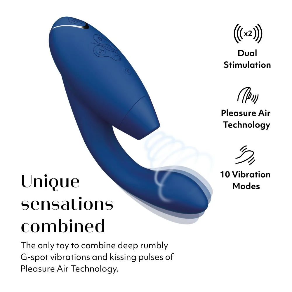 Womanizer Duo 2 - Clitoral & G-Spot Stimulator (Blueberry)