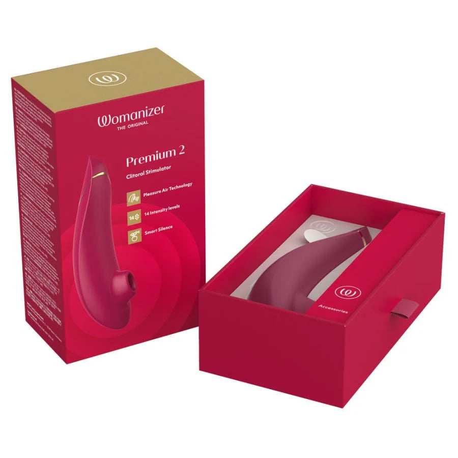 Womanizer Premium 2 - Pleasure Air Vibe (Bordeaux)