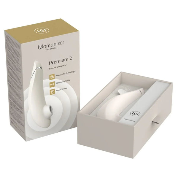 Womanizer Premium 2 - Pleasure Air Vibe (Warm Grey)