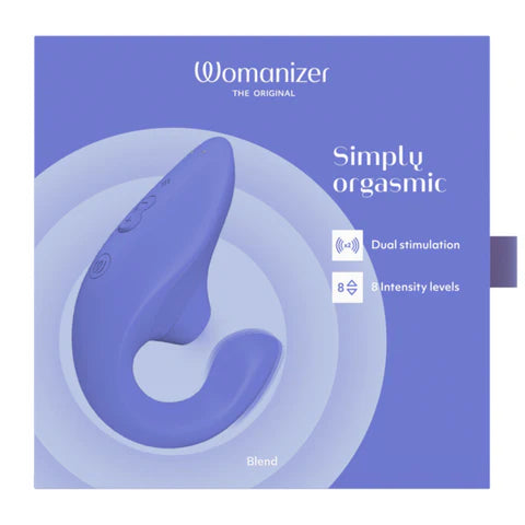 Womanizer Blend - Dual Stimulator (Vibrant Blue)
